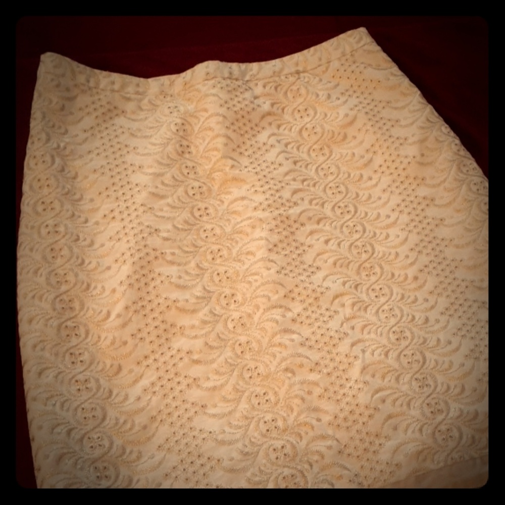 BANANA REPUBLIC gold glimmer skirt